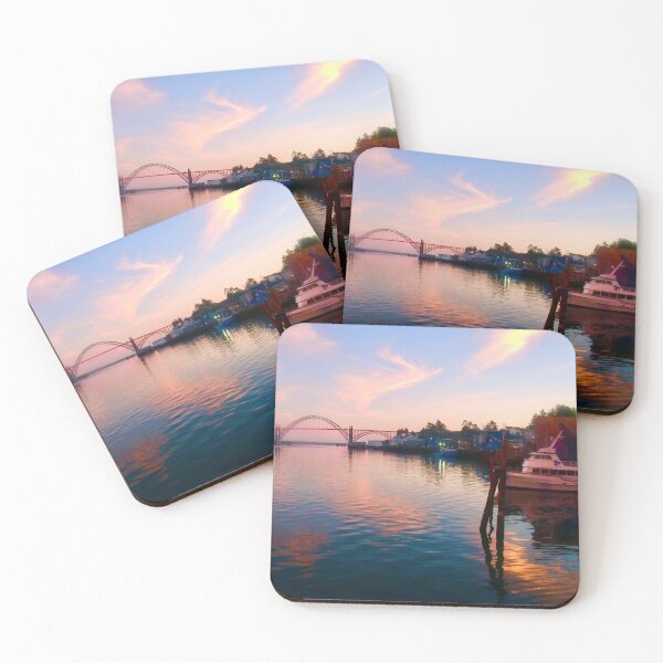 Item preview, Evening Light on Yaquina Harbor designed and sold by Barbara  Brown.