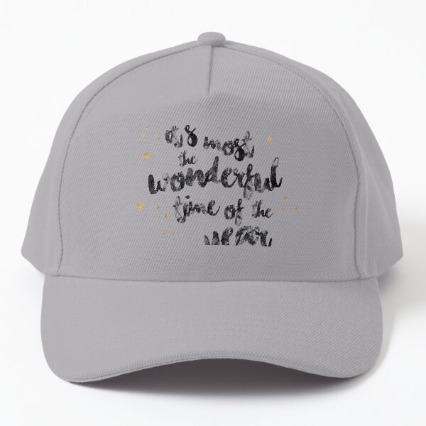 Xmas, happy quote, typography, stars Baseball Cap