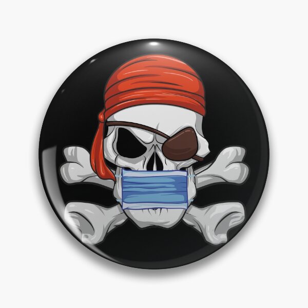 Item preview, Masked Pirate Skull Germaphobe Halloween Masked Pirate Gear designed and sold by DynamicDesign.
