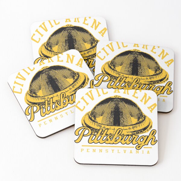 Item preview, CIVIC ARENA PITTSBURGH HOCKEY SHIRT AND VINTAGE STICKER designed and sold by Brainrunners.