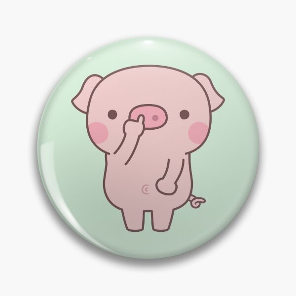 Item preview, Cute Piggy Picks Nostril Doodle designed and sold by rustydoodle.