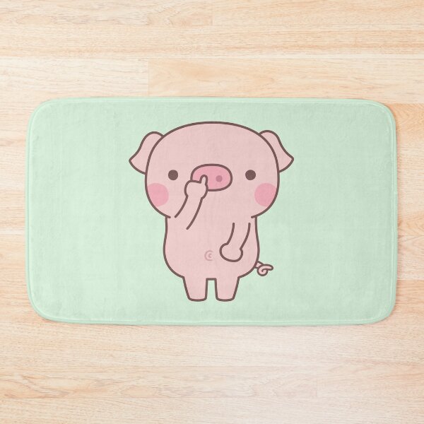 Item preview, Cute Piggy Picks Nostril Doodle designed and sold by rustydoodle.