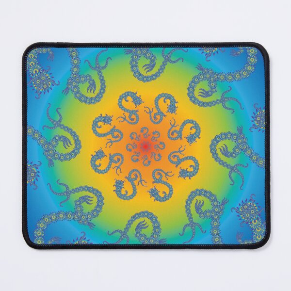 Item preview, Flower Dragon Mandala designed and sold by InfinitePathArt.