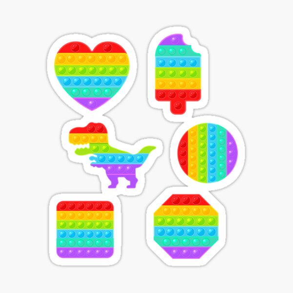 Pop it Fidget T-Rex Lover Sticker