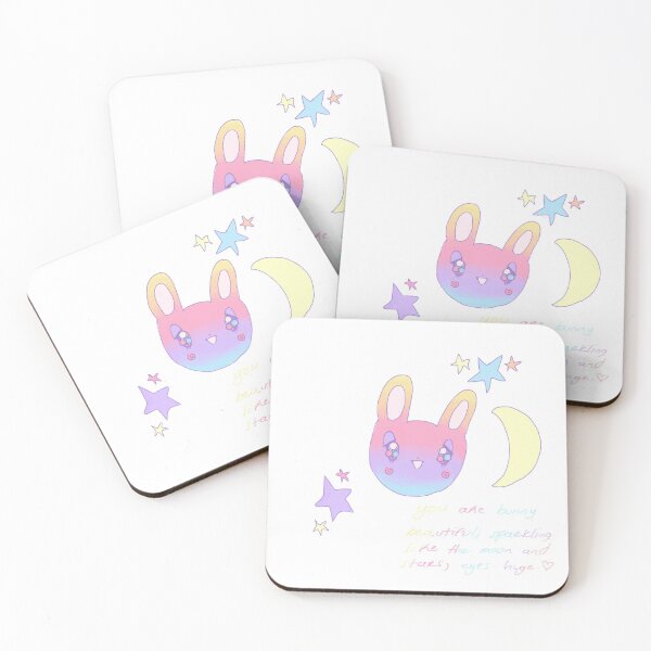 Item preview, Sparkling Bunny Doodle Text designed and sold by wanwanWanco1.