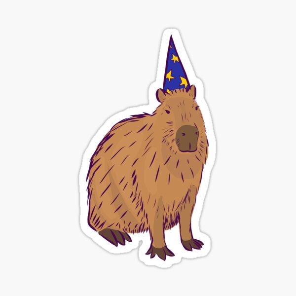 "Capybara Wizard" Sticker for Sale by josierichey Redbubble