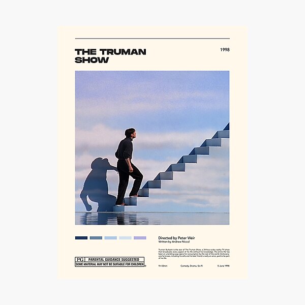 Item preview, The Truman Show / Classicult Prints / Vintage Retro Art Print / Minimalist Poster / Home Decor designed and sold by ResetYogaClub.