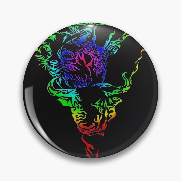 Item preview, Stag Vixen and Bull stylized color neo tribal design designed and sold by Aarron Laidig.
