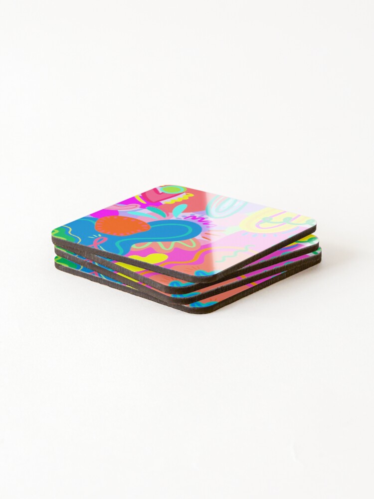 Thumbnail 4 of 5, Coasters (Set of 4), Funky Pattern designed and sold by ANDREASILVESTRI.