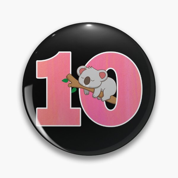 Artikelvorschau, Koala Bear Girls 10th Birthday Turning 10 Koala Birthday Gear entworfen und verkauft von DynamicDesign.