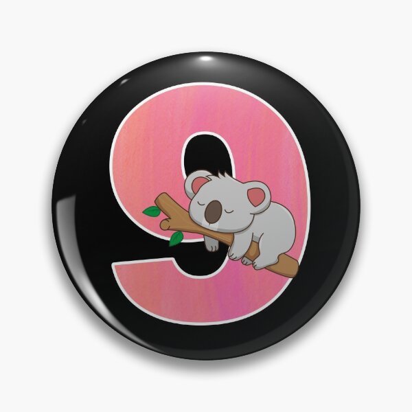 Artikelvorschau, Koala Bear Girls 9th Birthday Turning 9 Koala Birthday Gear entworfen und verkauft von DynamicDesign.