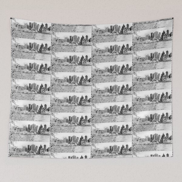Item preview, Vancouver Skyline across the Bay designed and sold by FictiveArt.