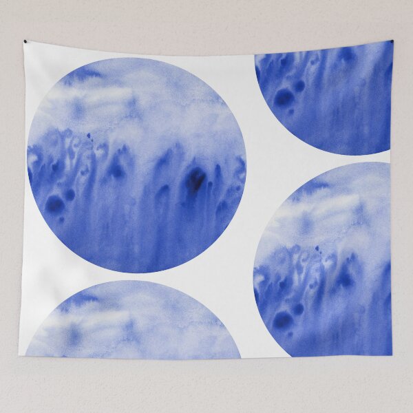 Item preview, Blue sprouting (circle) designed and sold by FJBourne.