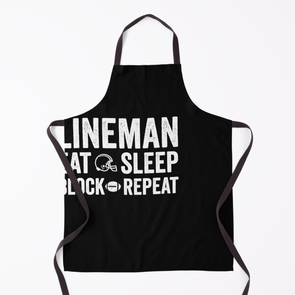 Item preview, Lineman Eat Sleep Block Repeat designed and sold by sluggish64.
