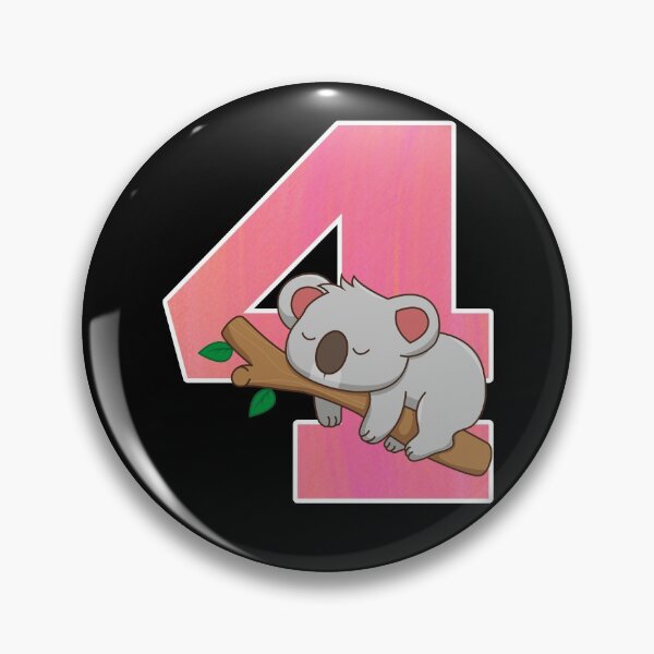 Artikelvorschau, Koala Bear Girls 4th Birthday Turning 4 Koala Birthday Gear entworfen und verkauft von DynamicDesign.