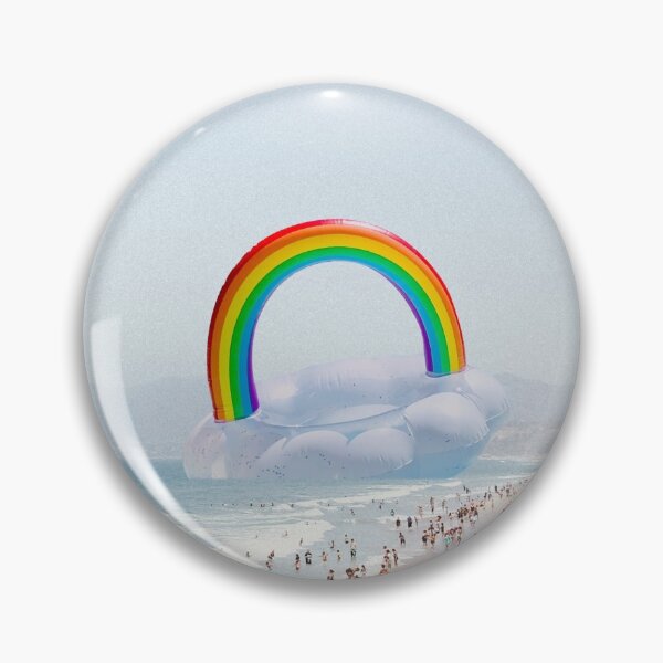 Item preview, Playing raibow cloud at beach designed and sold by ESCAPZ.