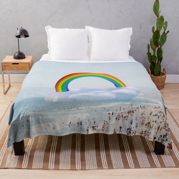 Item preview, Playing raibow cloud at beach designed and sold by ESCAPZ.