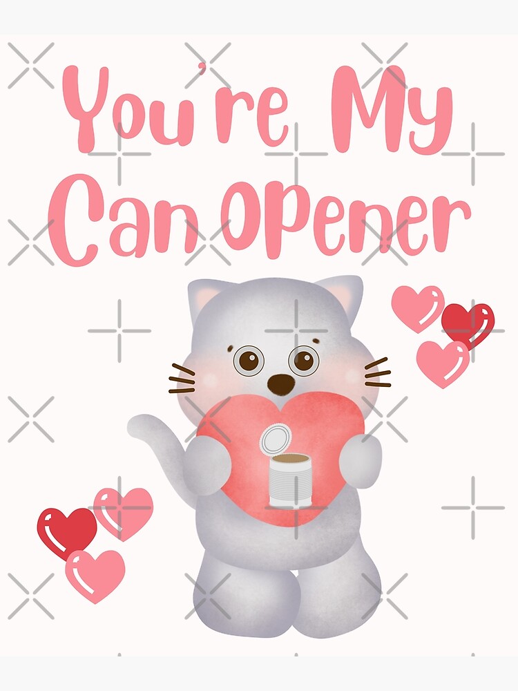 Cat on Couch You're My Can Opener Funny Birthday Card