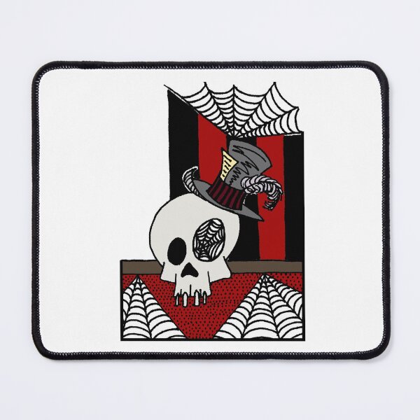 Item preview, Skull in a grey top hat designed and sold by Crowsdance.