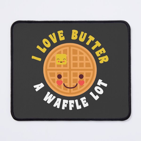 Item preview, Funny Waffle Breakfast Lover Butter Food Pun Cute Kawaii designed and sold by yelly123.