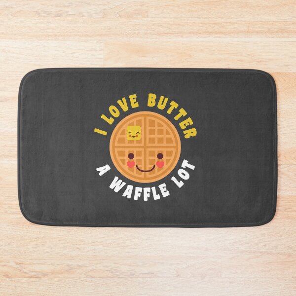 Item preview, Funny Waffle Breakfast Lover Butter Food Pun Cute Kawaii designed and sold by yelly123.