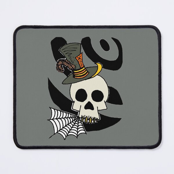 Item preview, Skull in a green top hat designed and sold by Crowsdance.