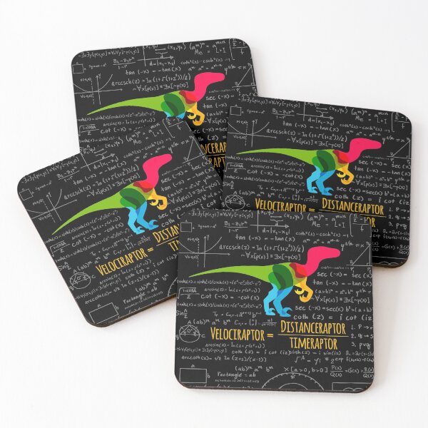 Item preview, Math Geek | Velociraptor Math | Funny Dinosaur Velocity Formula designed and sold by johnii1422.