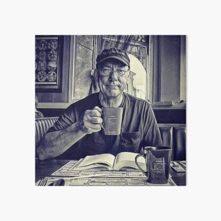 relax with a cup of coffee Art Board Print