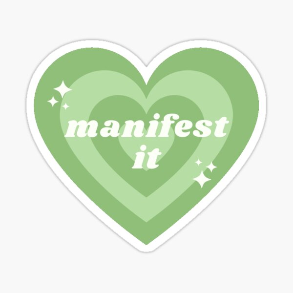 Item preview, manifest it green sticker designed and sold by loverina.