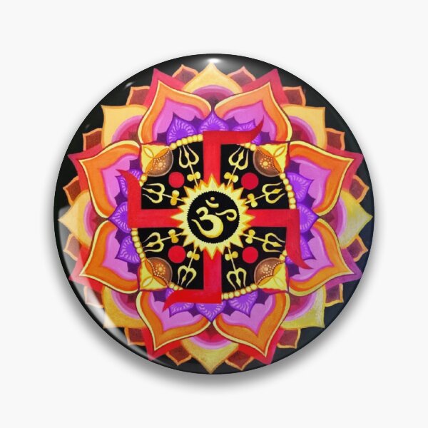 Artikelvorschau, Om Trishul Mandala entworfen und verkauft von shantilovesart.