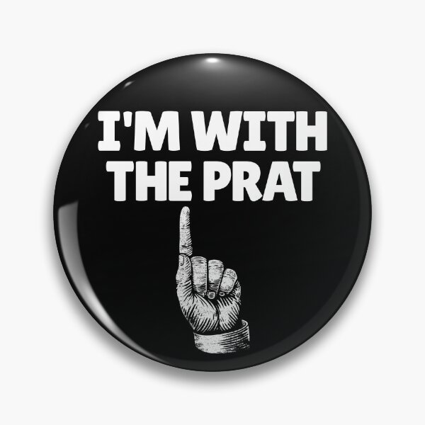 Artikelvorschau, I'm With The Prat British Slang Finger Up Funny I'm Stupid Gear entworfen und verkauft von DynamicDesign.