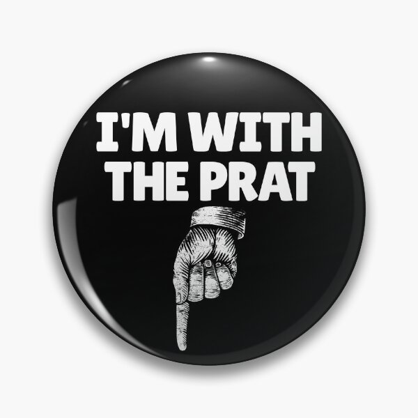 Artikelvorschau, I'm With The Prat British Finger Down Funny I'm With Stupid Gear entworfen und verkauft von DynamicDesign.
