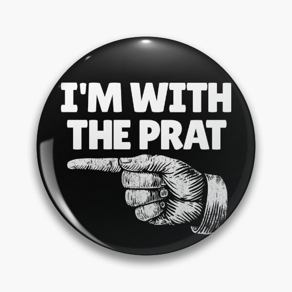 Artikelvorschau, I'm With The Prat British Finger Left Funny I'm With Stupid Gear entworfen und verkauft von DynamicDesign.