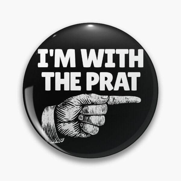 Artikelvorschau, I'm With The Prat British Finger Right Funny I'm With Stupid Gear entworfen und verkauft von DynamicDesign.