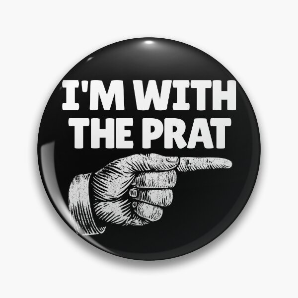 Artikelvorschau, I'm With The Prat British Finger Right Funny I'm With Stupid Gear entworfen und verkauft von DynamicDesign.