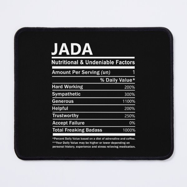 Item preview, Jada Name T Shirt - Jada Nutritional And Undeniable Factors Gift Item Tee designed and sold by kimbowen43.