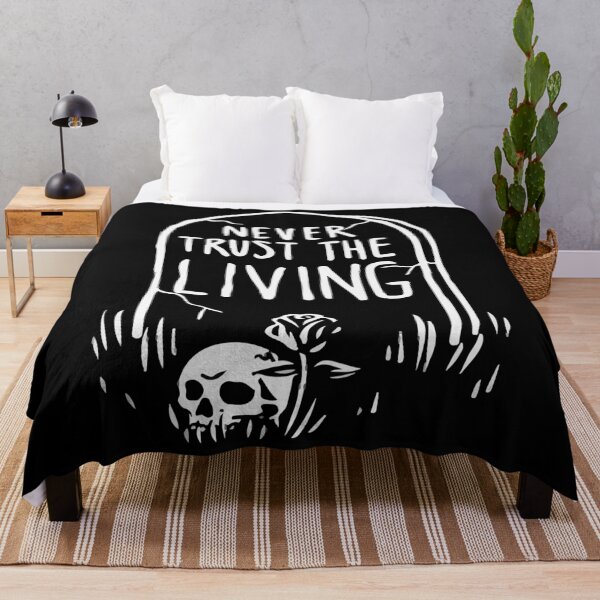 Item preview, Camiseta básica de Halloween Never Trust The Living Art designed and sold by Fado Store.