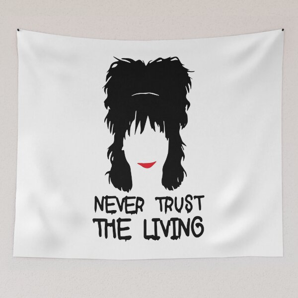 Item preview, Never Trust The Living Art Halloween Fitted Scoop T-Shirt designed and sold by Fado Store.