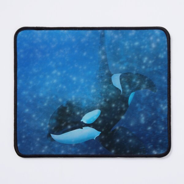 Cetacean Ocean Leisurely Fish Mouse Pad Desktop Office Round Mat for  Computer 
