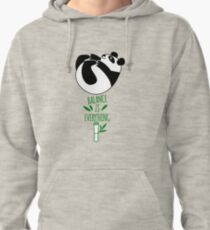 Balance Is Everything! Tumbling panda. Pullover Hoodie