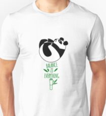 Balance Is Everything! Tumbling panda. Unisex T-Shirt