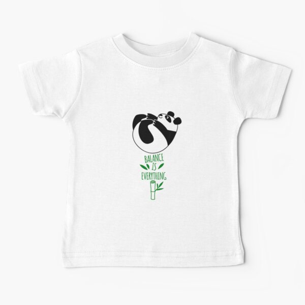 Balance Is Everything! Tumbling panda. Baby T-Shirt