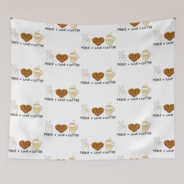 Item preview, Peace Love Coffee  designed and sold by WayneTower.