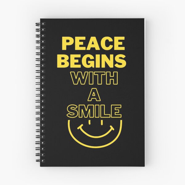 Item preview, Peace Begins With A Smile - Motivational Design designed and sold by ReVamp  Store.