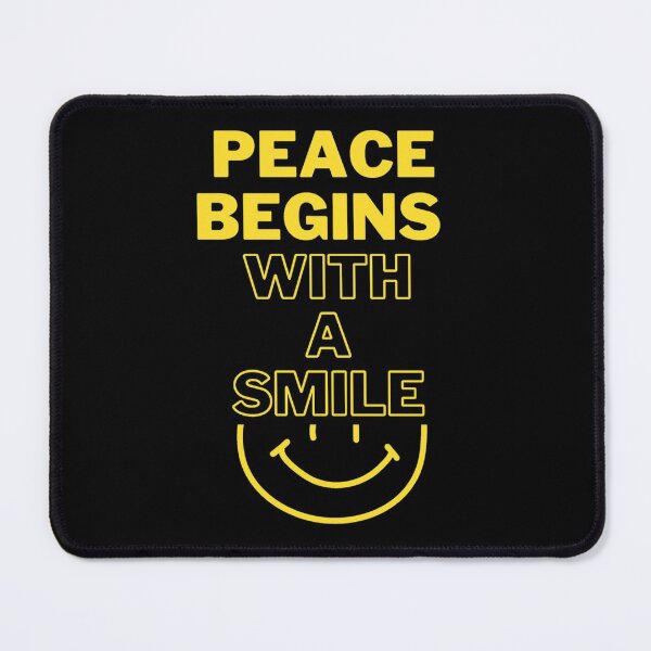 Item preview, Peace Begins With A Smile - Motivational Design designed and sold by ReVamp  Store.