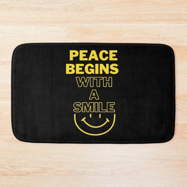 Item preview, Peace Begins With A Smile - Motivational Design designed and sold by ReVamp  Store.