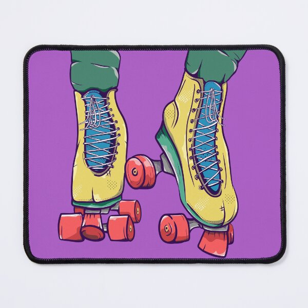 Item preview, Yellow roller skates designed and sold by piedaydesigns.
