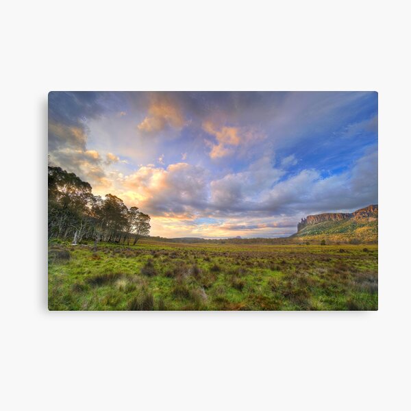 Evening light on the Pelion Plains Canvas Print