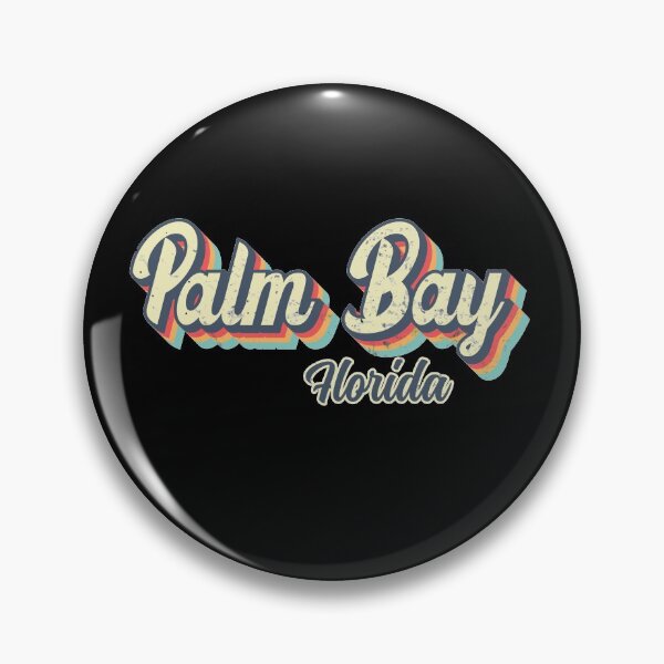 Item preview, Palm Bay City Florida Retro Vintage 70s rainbow designed and sold by Teelogic.