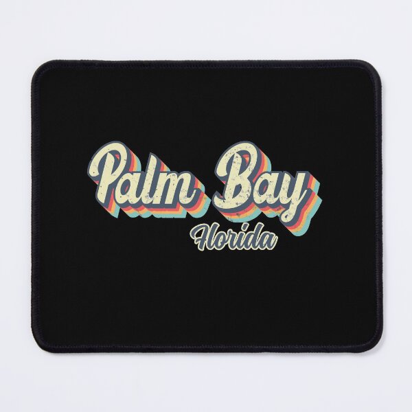 Item preview, Palm Bay City Florida Retro Vintage 70s rainbow designed and sold by Teelogic.
